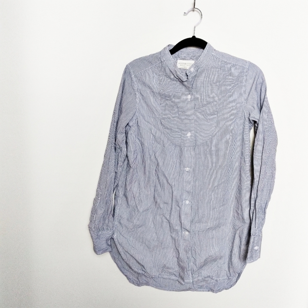 Denim & Supply Striped Cotton Button Down Shirt XS